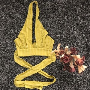 Forever 21 Contemporary Halter Wrap Top